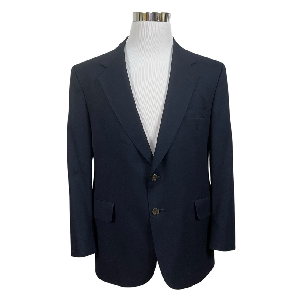Kuppenheimer Premier Edition Blazer Mens 42R‎ Navy British Collection Sport Coat